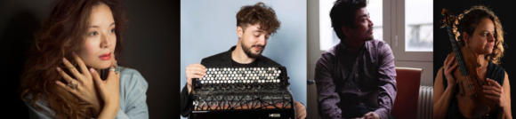 Anara KHASSENOVA soprano, Noëmi SCHINDLER violon, Atsushi SAKAÏ violoncelle, Rémi BRIFFAULT accordéon